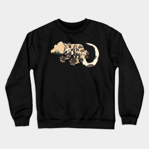 Harlequin Crested Gecko Crewneck Sweatshirt by TwilightSaint